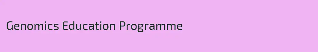 Genomics Education Programme